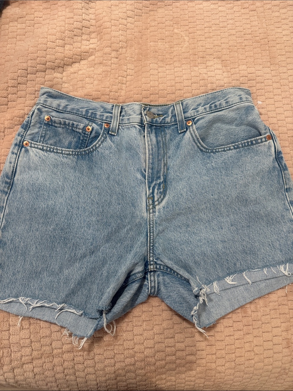 Levi’s Low Pro Straight  Blue Denim Women's Jean Shorts